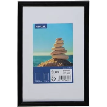 MAUL 1934490 Einzelbilderrahmen - MDF-Platten - Kunststoff - Polycarbonat (PC) - Schwarz - Tischaufstellung - 10 x 15 cm - Rechteckig