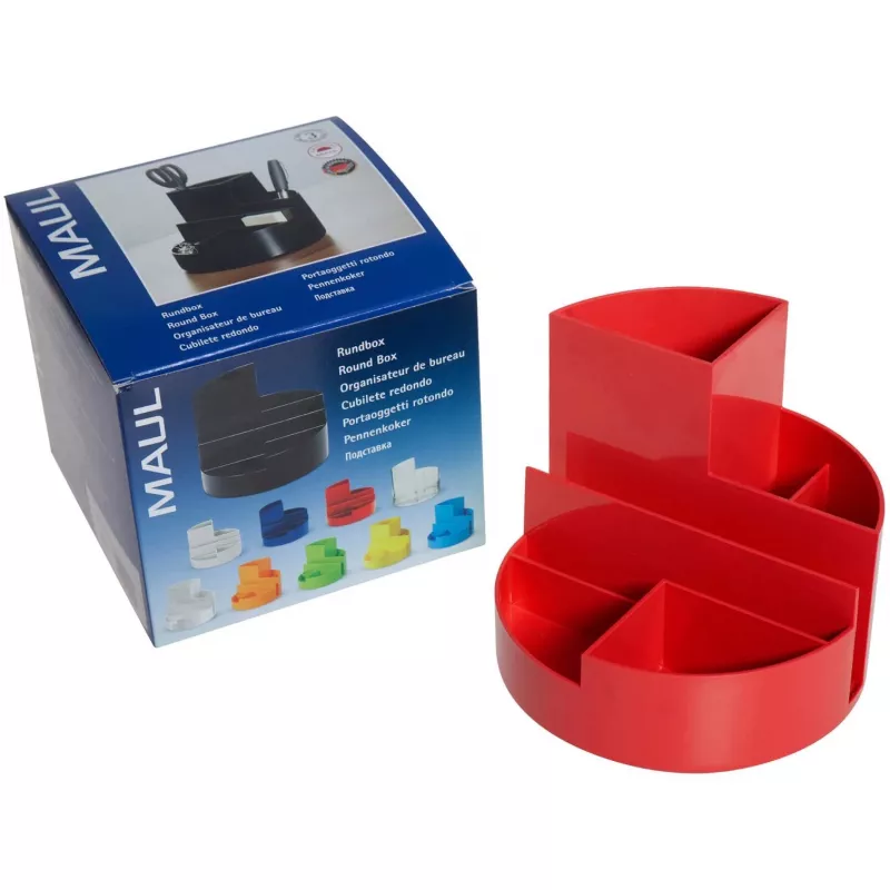 MAUL Schreibtisch-Organizer rund Kunststoff 14 cm Durchmesser 12,5 cm Länge 4117625
