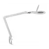 MAUL LED-Magnifying-Lampe Makro mit Klemmfuß Weiß