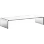 MAUL Monitor Riser 100 mm Transparent Acrylglas, 20 kg Traglast, Rutschfest, Vormontiert (1951605)