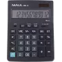 MAUL MXL 12 Tischrechner mit 12-stelligem LCD-Display, Steuerberechnung, Dual-Power, Schwarz 7267090