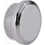 MAUL Runder Neodym-Magnet mit Edelstahlgehäuse, 30 mm Durchmesser, 9 mm Dicke, Silber, 1 Stück 6171096