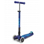 Maxi Micro Deluxe Foldable LED Kick Scooter Blue