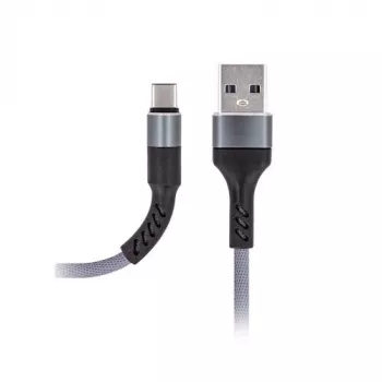 MAXLIFE Type-C Kabel Schnellladen 2A Grau 1m USB-A auf USB-C Datensynchronisation