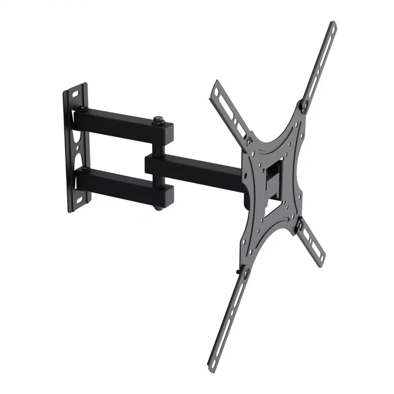 MCN Maclean MC-190 Vollbewegliche TV-Wandhalterung für 32-55 Zoll Bildschirme, VESA bis 400x400, 25 kg, Schwarz