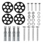 MCN MC-143 Wandhalterung aus verzinktem Stahl für Klimaanlage und Wärmepumpe, 365x450 mm, 150 kg Belastung