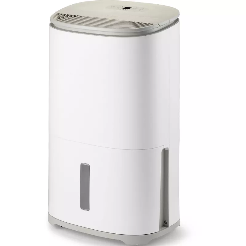 MEACO Dry Arete One 25L Kompressor-Luftentfeuchter und Luftreiniger (Weiß/Beige, 267 Watt, für Räume bis 125 m²)