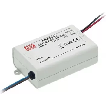 MEAN WELL APV-25-24 Konstantspannungs-LED-Treiber 24V 25W IP42 Weiß