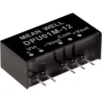 MEAN WELL DPU01L-12 1W DC-DC-Wandlermodul 12V Eingang 12V Ausgang SIP