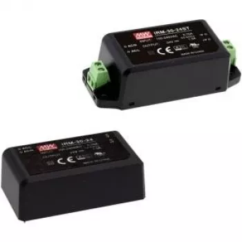 MEAN WELL IRM-30-12 gekapseltes AC/DC-Netzteilmodul 30W 12V 2,5A PCB-Montage 85-264VAC ITE 60950/62368 Schwarz
