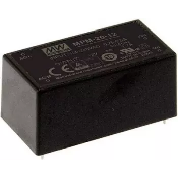 MEAN WELL MPM-20-5 20W 5V 4A gekapseltes medizinisches AC/DC-Netzteilmodul