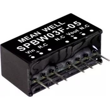 MEAN WELL SPBW03G-05 3W DC-DC-Wandlermodul 5V 600mA 9-18V Eingang DIP24