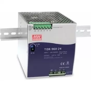 MEAN WELL TDR-960-48 960W 48V 20A Dreiphasen-DIN-Schienen-Netzteil mit aktiver PFC und Vollschutz