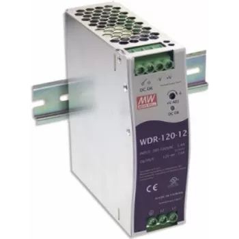 MEAN WELL WDR-120-24 DIN-Schienen-Netzteil 120W 24V 5A Industrie Metall