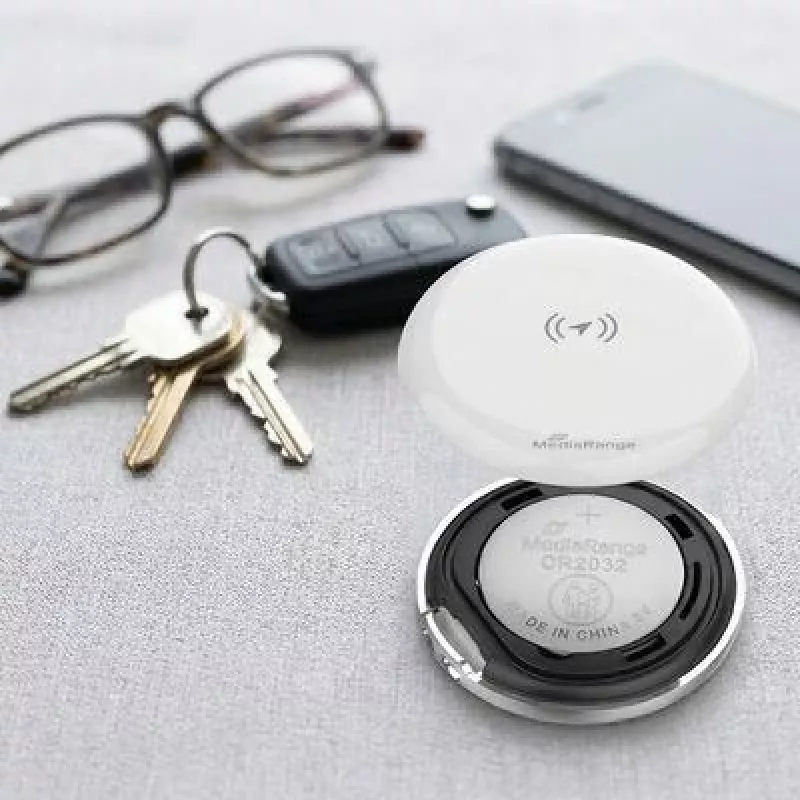 MEDIARANGE MRMA140 Smart Tracker 2-Pack – Bluetooth 5.2 Item Locator mit Apple Find My, IP67, 12-Monats-Batterie