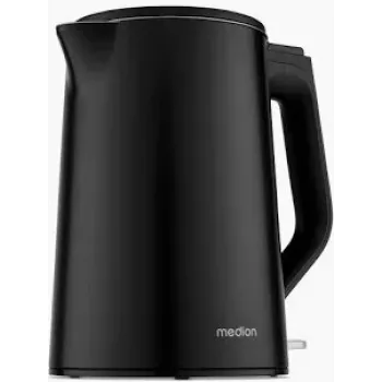Medion Life MD12105 doppelwandiger Wasserkocher 1,5 L 2200 W Schwarz