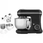 MEDION LIFE MD18420g Digitale Küchenmaschine 500W Motor, 1000W Heizung, 2,2L Schüssel, 10 Stufen + Turbo, LCD-Display, Edelstahl, Schwarz