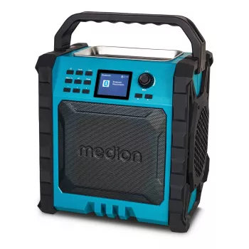 Medion LIFE P66896 Premium Baustellenradio DAB+ FM Bluetooth 14W Spritzwassergeschützt