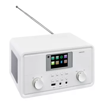 MEDION MD 88069 Internetradio mit DAB+, FM, Bluetooth und WLAN, Weiß