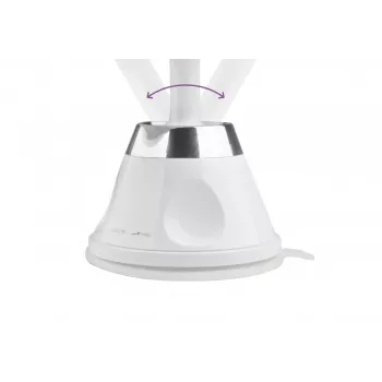 Medisana CM 850 LED Kosmetikspiegel mit 5-facher Vergrößerung, Tageslichtweiß LED, Touch-Sensor, 360° Drehung, Silber