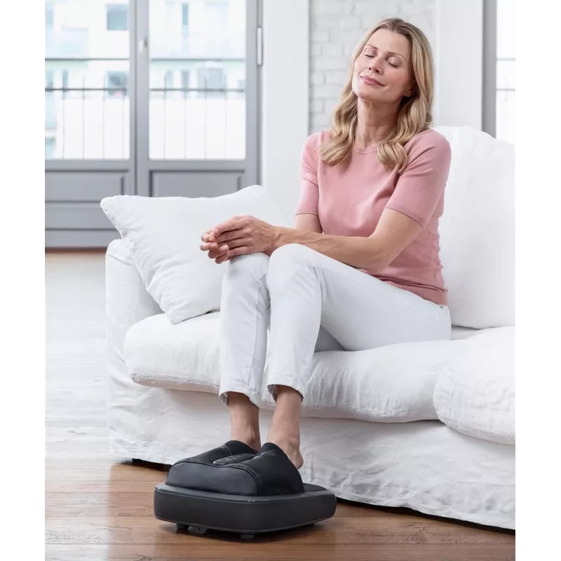 Medisana FM 900 Shiatsu-Fußmassagegerät mit Wärme, Schwarz/Grau