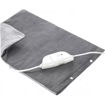 Medisana HP 605 Heizkissen, Grau, 100W, 3 Temperaturstufen, Auto-Abschaltung, waschbares Microfleece