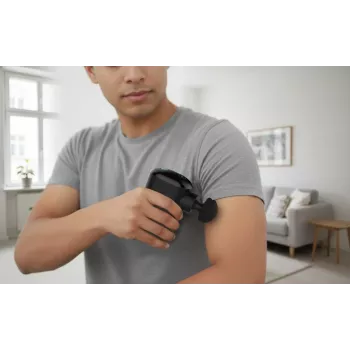 Medisana MG 120 Pocket Massage Gun Percussion Massagegerät mit 4 Aufsätzen, USB-C wiederaufladbar, 4 Intensitätsstufen, kompakte Reisegröße