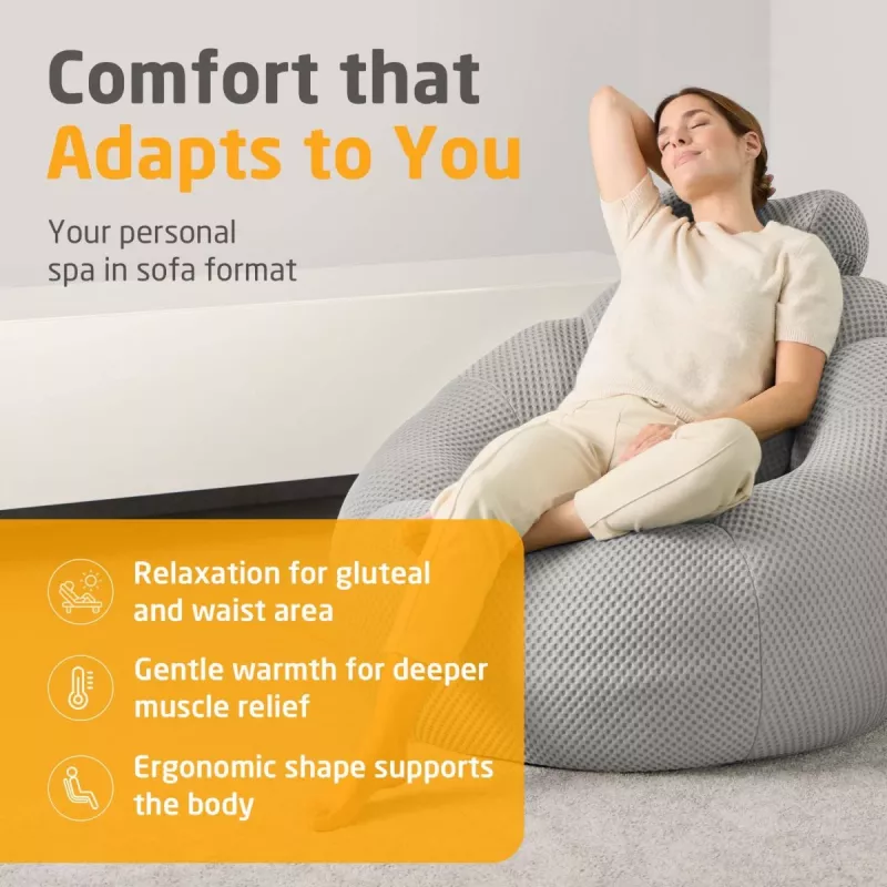 Medisana RS100 Bubble Sofa mit Massage, Grau