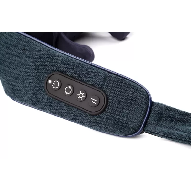 Medivon Hyperion Collar Shiatsu Nacken- und Schultermassagegerät mit Wärme, 8 Massageköpfen, 3 Intensitätsstufen, Schwarz/Grau