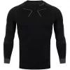 Herren-Thermoaktiv-Sweatshirt Alpinus Tactical Base Layer Schwarz-Grau GT43219