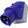 MENNEKES CEE-CARA Wandstecker 16 A 3-polig 230 V 6h IP44 Blau