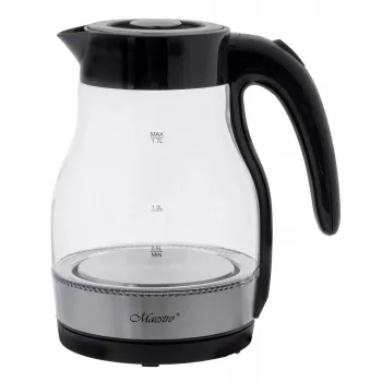 MEO Glas Wasserkocher 2200W 1,7L Schwarz MR-061-BLACK MAESTRO