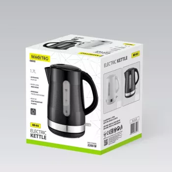 MEO MAESTRO Wasserkocher 1,7 L 2200 W Schwarz MR-035-BLACK
