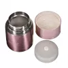 MEO MAESTRO MR-1636-60 600 ml Doppelwandige Vakuumisolierte Edelstahl-Lunchbox mit 2 Behältern und Klapplöffel