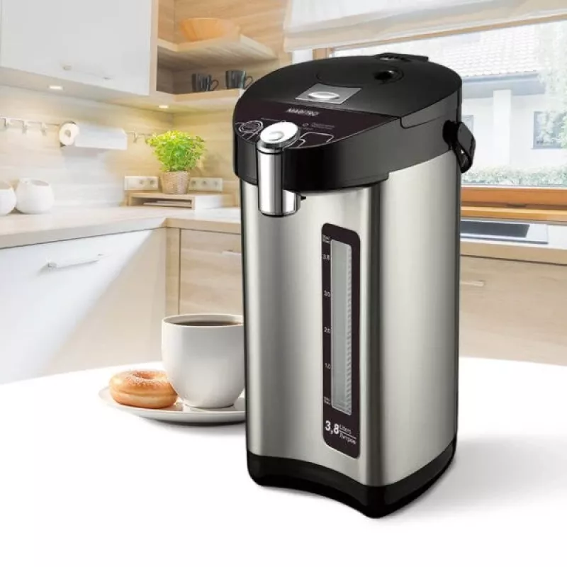 MEO MR-081 Elektrischer Wasserkocher und Spender 4,5L 750W Schwarz/Silber