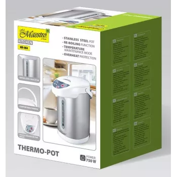 MEO MR-084 4.5L Elektrischer Wasserkocher & Spender 750W Edelstahl