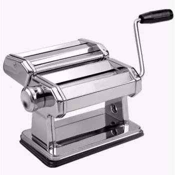 MEO MR-1679 MAESTRO Manuelle Nudelmaschine - Verchromter Stahl, 9 Dickeeinstellungen, 3 Nudelsorten, Tischklemme