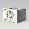 MEO MR-2900-24 MAESTRO Kochtopf 24 cm 5,0 L Edelstahl mit Glasdeckel, induktionsgeeignet