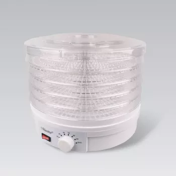 MEO MR-765 Dörrautomat für Obst und Gemüse, 245 W, 5 Tabletts, Weiß