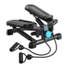MERACH MR-2354B2 Mini Stepper mit Widerstandsbändern, Hydraulikzylindern, LCD-Display, Schwarz