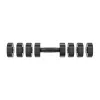 MERACH MR-2444 Verstellbare Hanteln (Set mit 2) - 2,5-24 kg, 15 Einstellungen, Drehregler, Schwarz/Rot