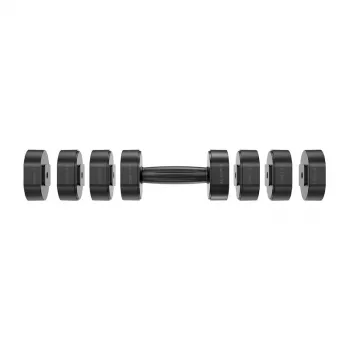 MERACH MR-2444 Verstellbare Hanteln (Set mit 2) - 2,5-24 kg, 15 Einstellungen, Drehregler, Schwarz/Rot