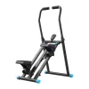 MERACH MR-2448B1 Mini Stepper mit Widerstandsbändern, LCD-Monitor, Hydraulikzylindern, Schwarz/Grau