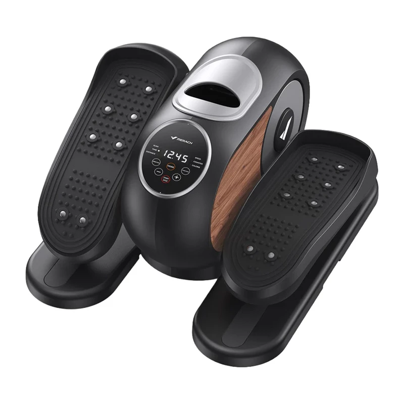 MERACH MR-E32B1 Mini-Heimtrainer, magnetischer Widerstand, 8 Stufen, LCD-Display, unter dem Schreibtisch, Schwarz
