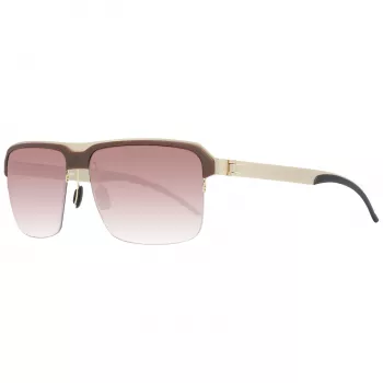 Mercedes-Benz MAN M1049-C Sonnenbrille (59/15/140 mm) - Schwarzer Rahmen, Graue Gläser