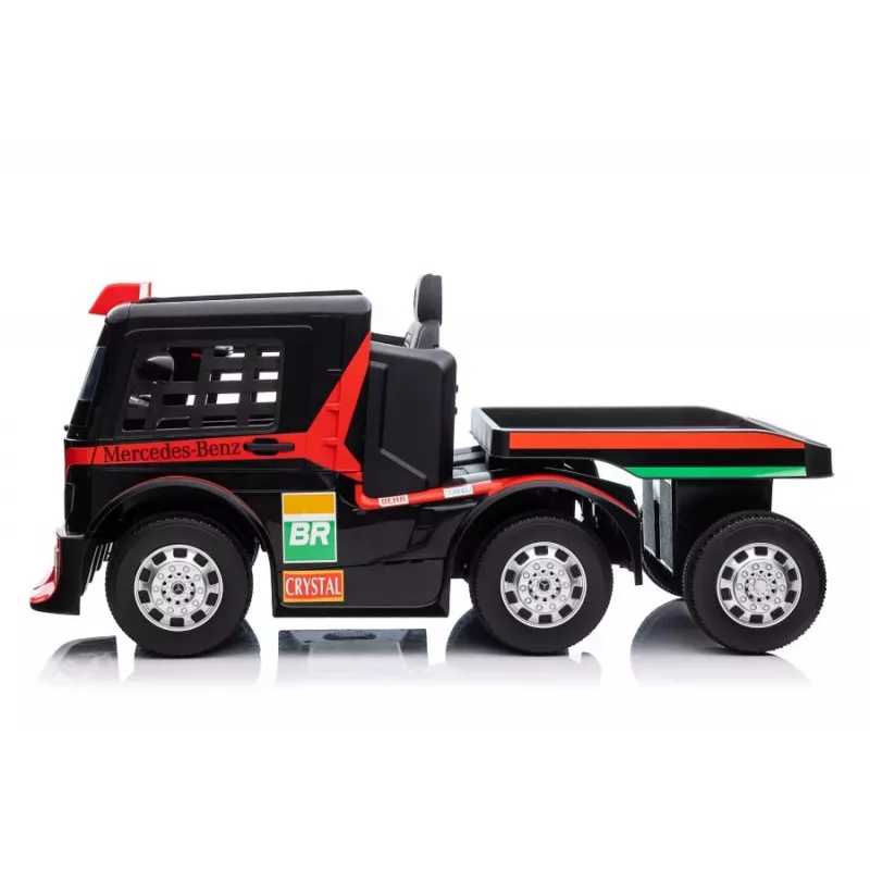 Mercedes Truck + Trailer XMX622B batteriebetriebenes Spielzeug mit LED-Leuchten rotes LCD