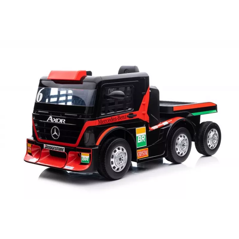 Mercedes Truck + Trailer XMX622B batteriebetriebenes Spielzeug mit LED-Leuchten rotes LCD