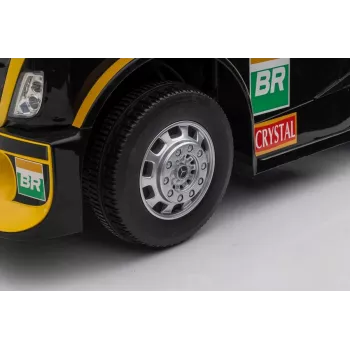 Mercedes Truck + Trailer XMX622B Yellow LCD Battery-Powered Toy Car