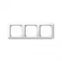 MERTEN 389319 Abdeckrahmen 3-fach, System M, Polar White Brilliant, Glänzend