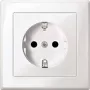 Merten MEG2300-1519 Schuko-Steckdose CEE 7/3, Unterputz, 16 A, 250 V, Polarweiß